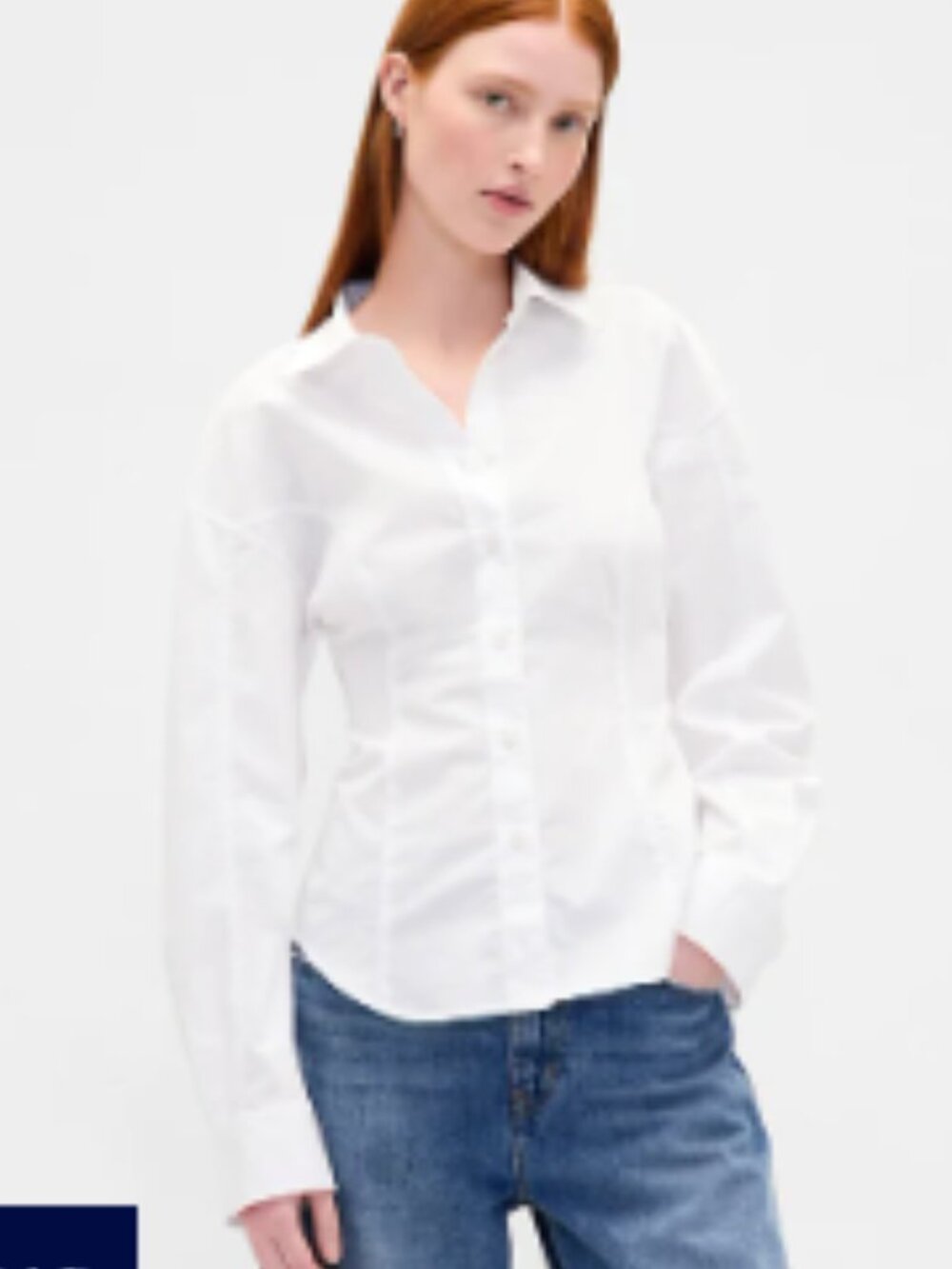 Gap Organic Cotton Poplin Dolman Classic Shirt
